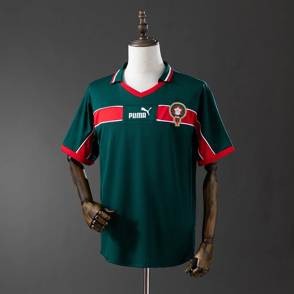Morocco 1998 Retro Morocco National Team Local Jersey 1998