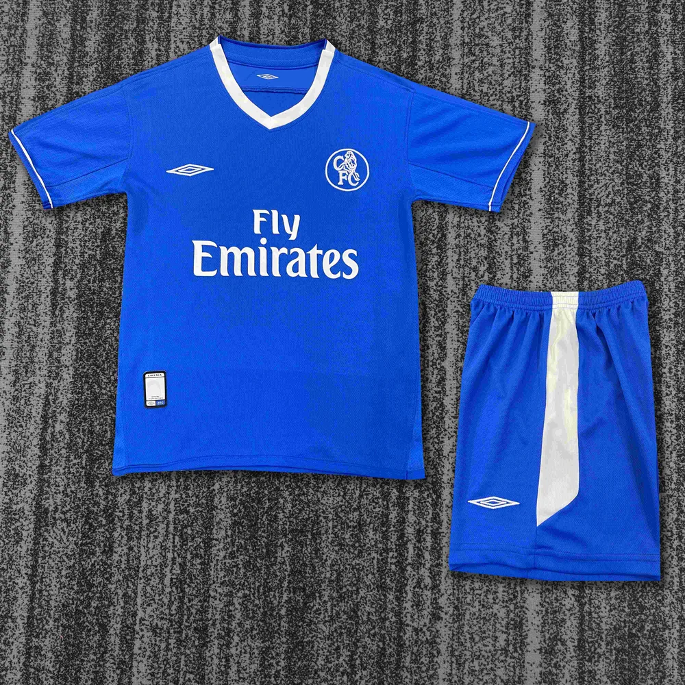 Chelsea 2003-2005 Retro Chelsea Local Camiseta de fútbol Talla infantil 2003/2005