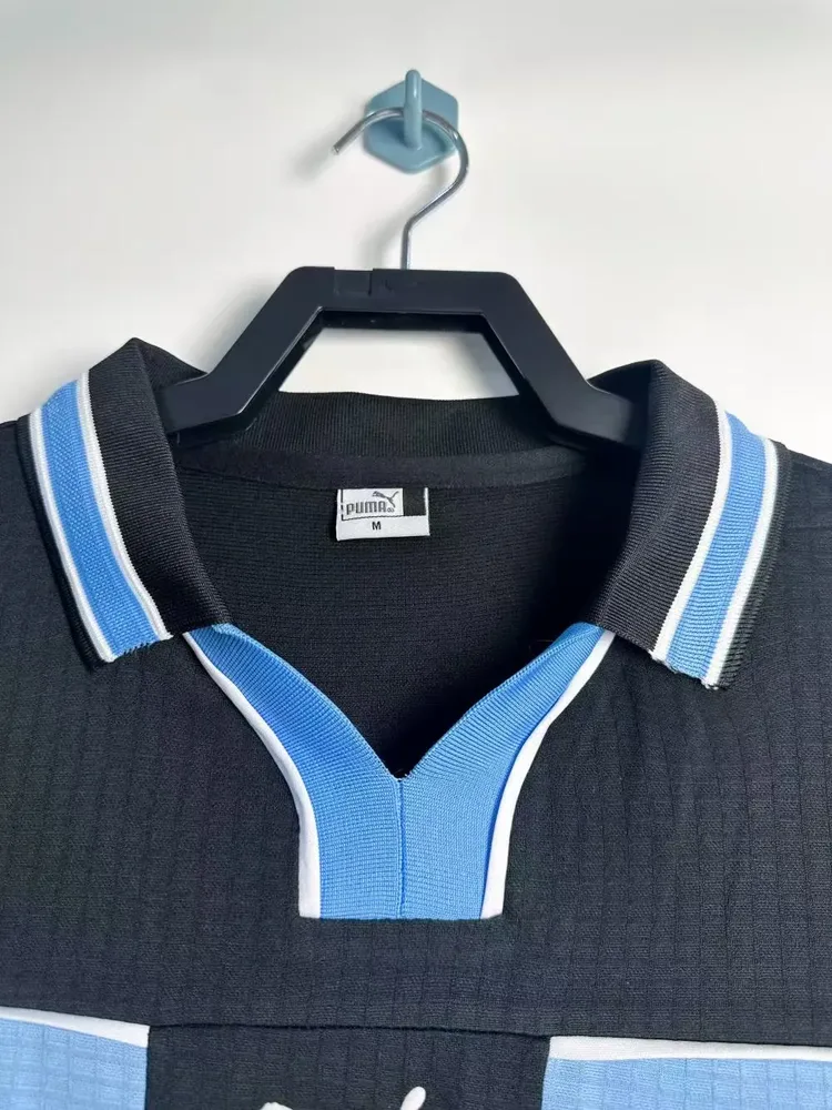 Lazio 1998/1999 Retro Manga larga Lazio Visitante Camiseta de fútbol 1998/1999 — 3