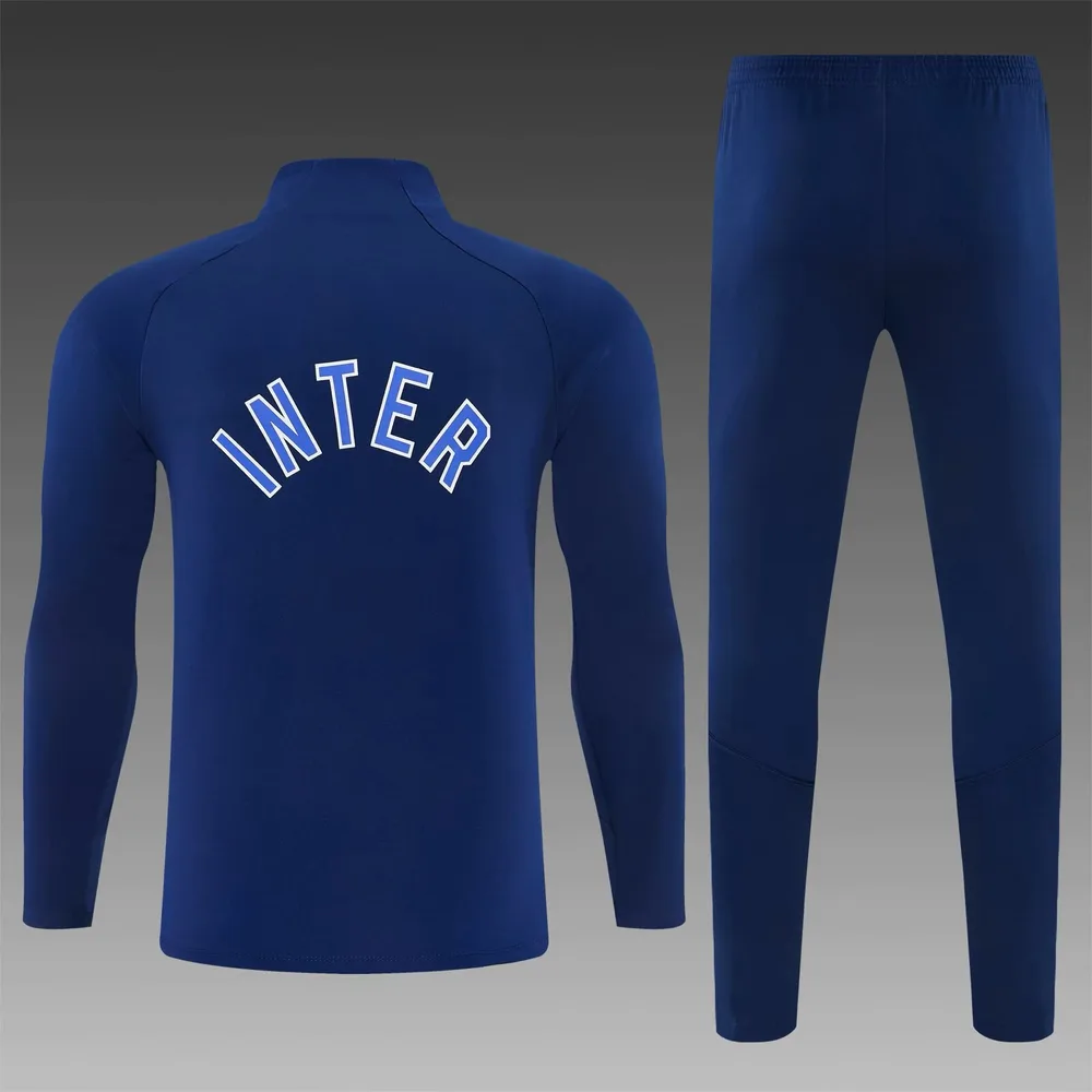 Inter Milan 2026/2027 Inter Milan Half-Pull Conjunto de entrenamiento Royal Blue Camiseta de fútbol 2026/27 — 2