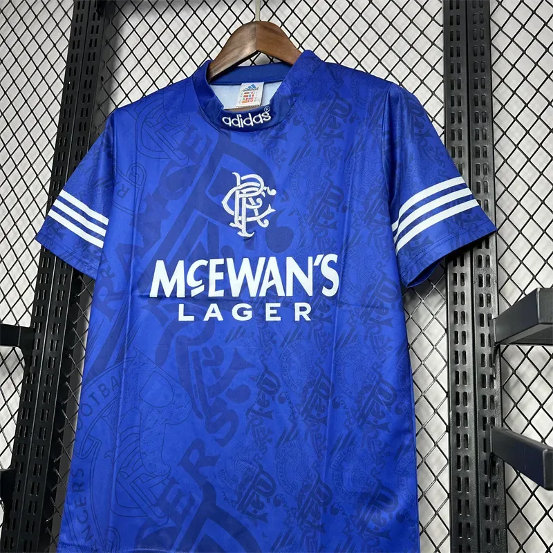 Rangers 1995/1996 Retro Rangers Home Football Shirt 1995/1996 — 4