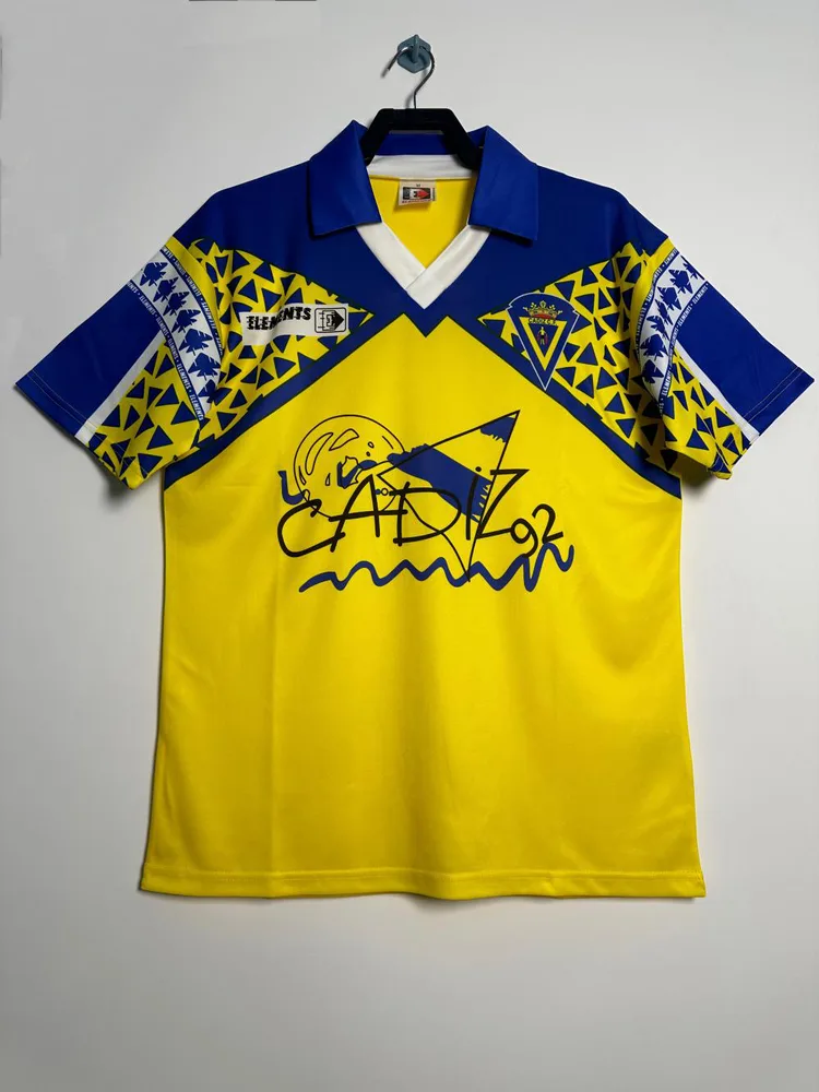 Cádiz 1991-1992 Retro Cádiz Local Camiseta de fútbol 1991/1992