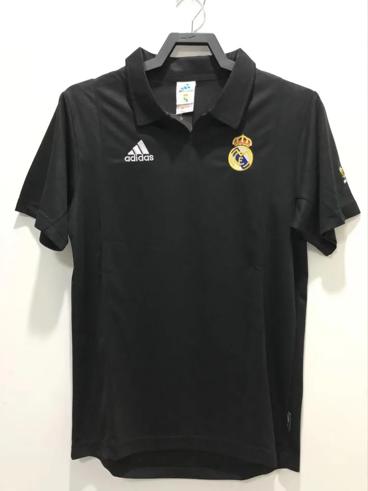 Real Madrid 2002/2003 Retro Real Madrid Visitante Camiseta de fútbol Champions League Edition 2002/2003