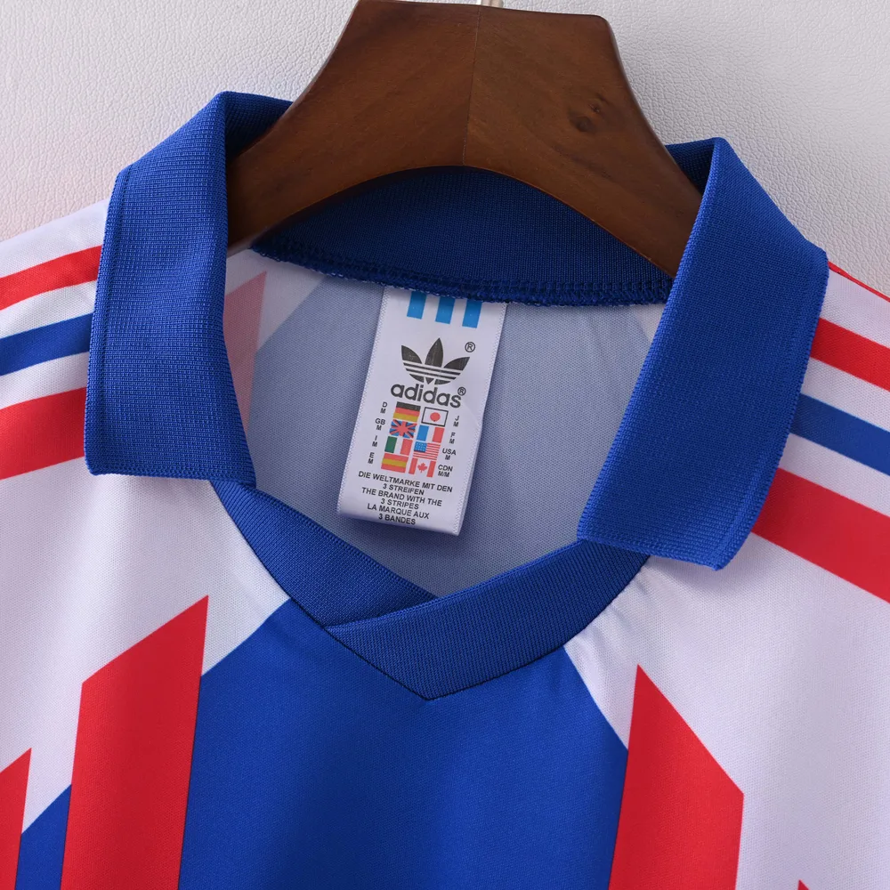 France 1990 Retro France Home Football Shirt 1990 — 3