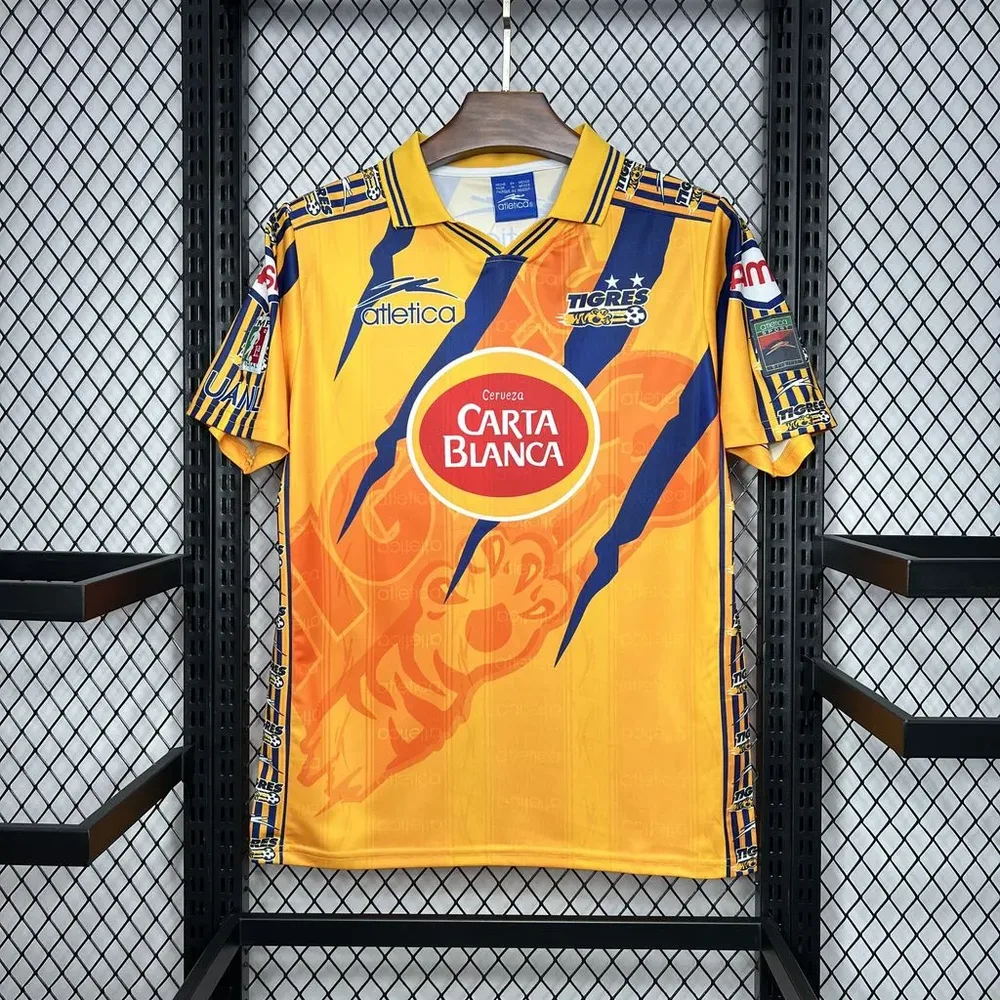 Tigres 1997/1998 Retro Tigres Local Camiseta de fútbol 1997/1998