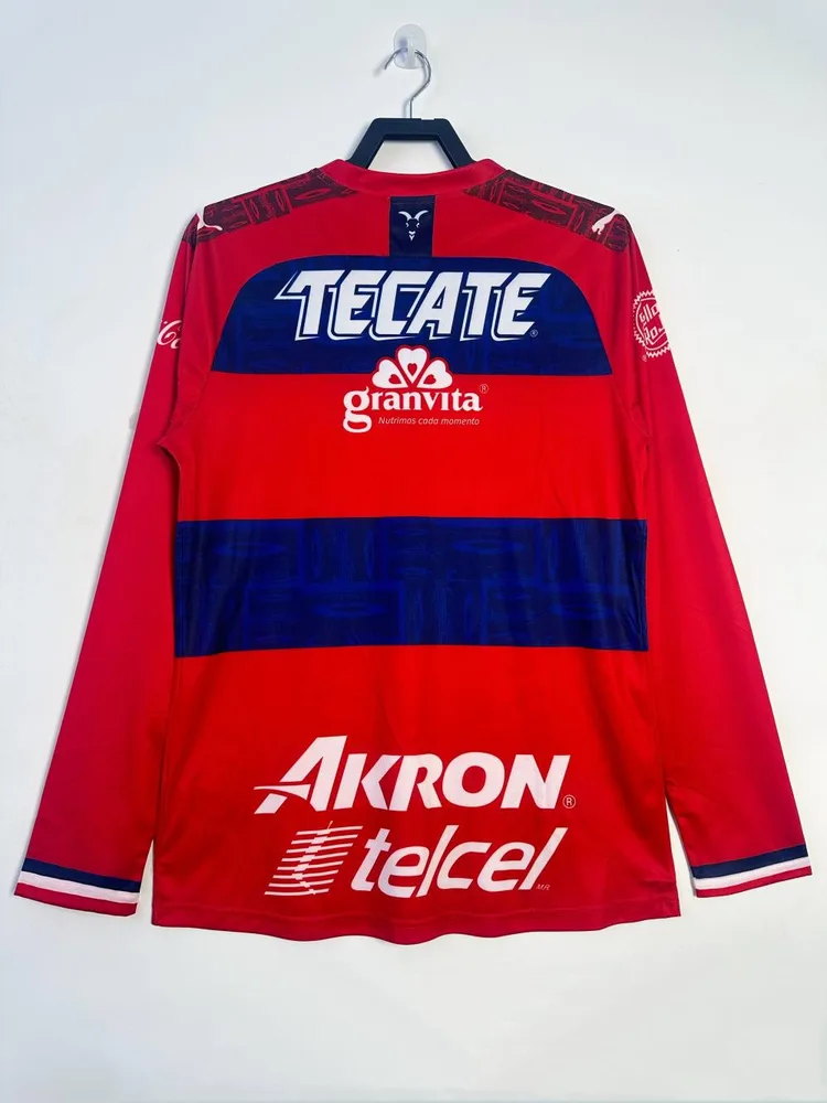 Chivas 2019-2000 Retro Long Sleeve Chivas Home Soccer Jersey 2019/2000 — 2