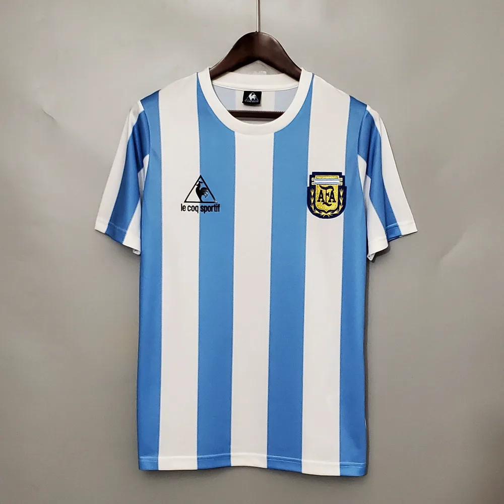 Argentina 1986 Retro Argentina National Team Local Jersey 1986