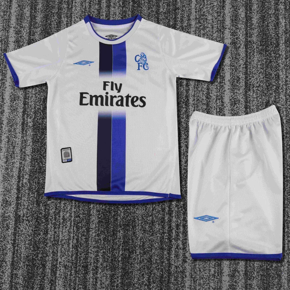 Chelsea 2003-2005 Retro Chelsea Visitante Camiseta de fútbol Talla infantil 2003/2005