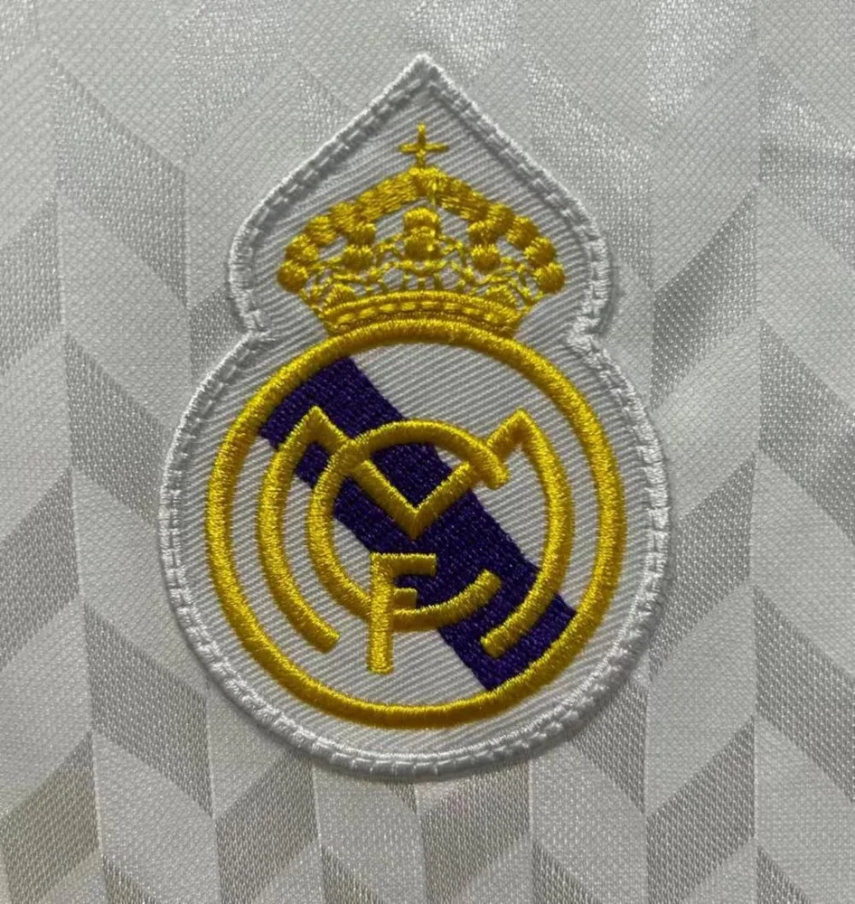 Real Madrid 1986/1987 Retro Real Madrid Home Soccer Jersey 1986/1987 — 6