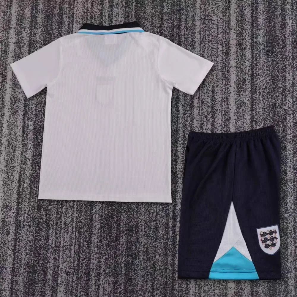 England 1996 Retro England Home Football Shirt Kids Size 1996 — 2