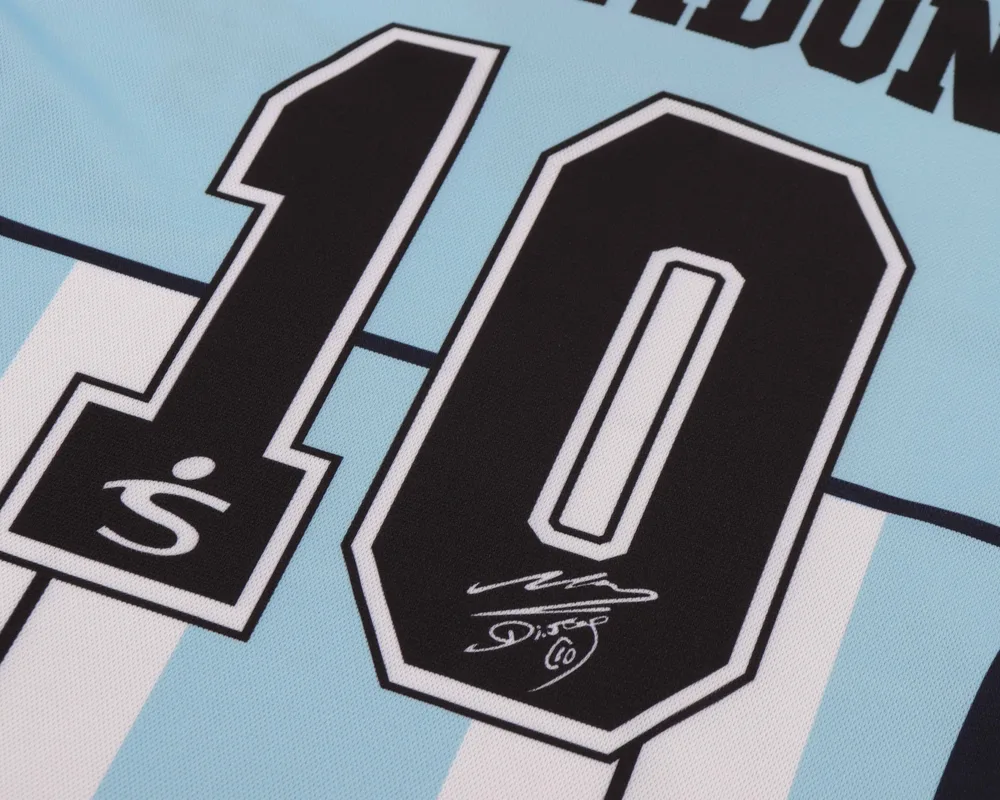 Argentina 2001 Retro Argentina National Team Maradona Commemorative Edition Jersey Kids Size 2001 — 5