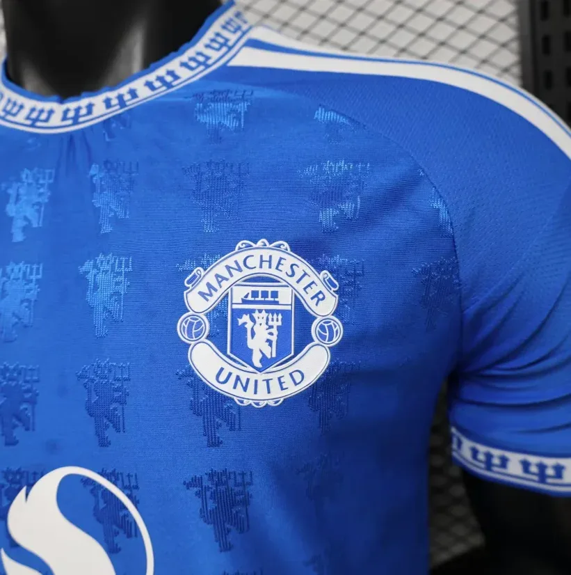 Manchester United 2026/2027 Player Version Manchester United Special Edition Blue Football Jersey 2026/27 — 5