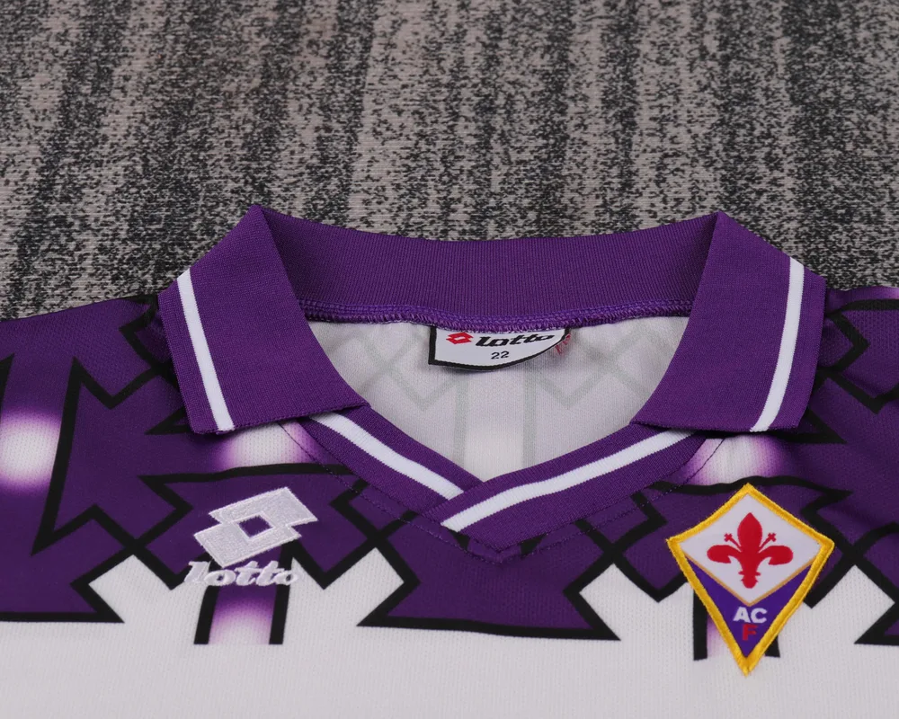 Fiorentina 1992-1993 Retro Fiorentina Visitante Camiseta de fútbol Talla infantil 1992/1993 — 3