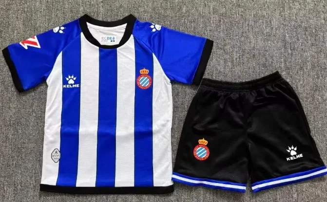 RCD Espanyol 2026/2027 RCD Espanyol Home Football Jersey 1:1 Quality Thai Kids Size 2026/27
