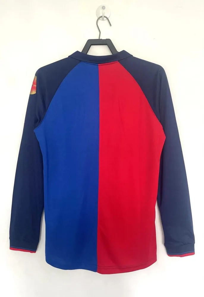 Barcelona 1999/2000 Retro Barcelona Local 100th Anniversary Edition Camiseta de fútbol Manga larga 1999/2000 — 2