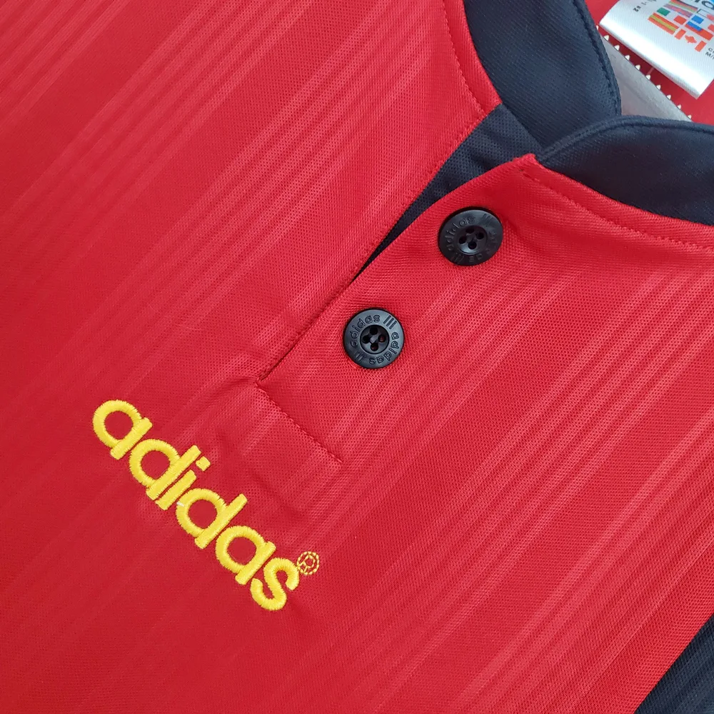 Spain 1996 Retro Spain Home Football Shirt 1996 — 6