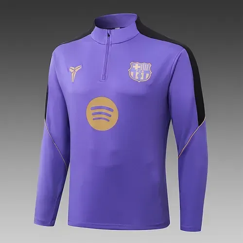 Barcelona 2026/2027 Barcelona Half-Pull Training Purple Camiseta de fútbol Set 2026/27 — 4