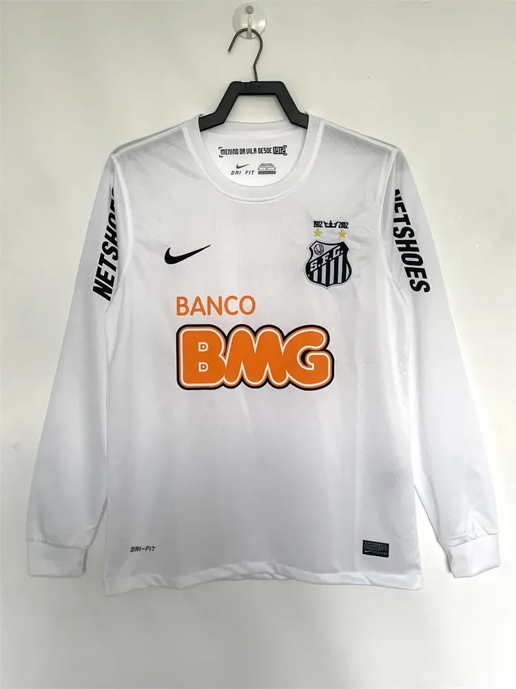 Santos 2012 Retro Manga larga Santos Local Camiseta de fútbol 2012