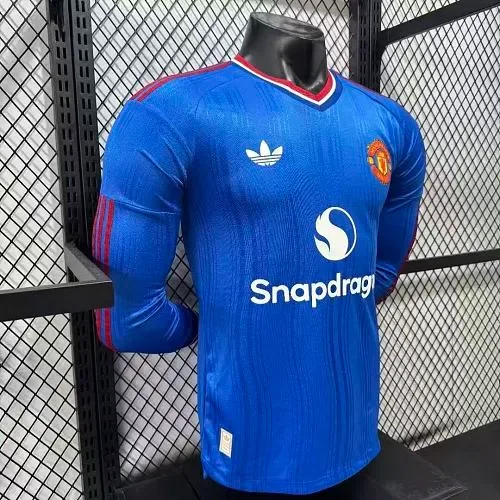 Manchester United 2026/2027 Manga larga Versión jugador Manchester United Visitante Camiseta de fútbol 2026/27 — 3