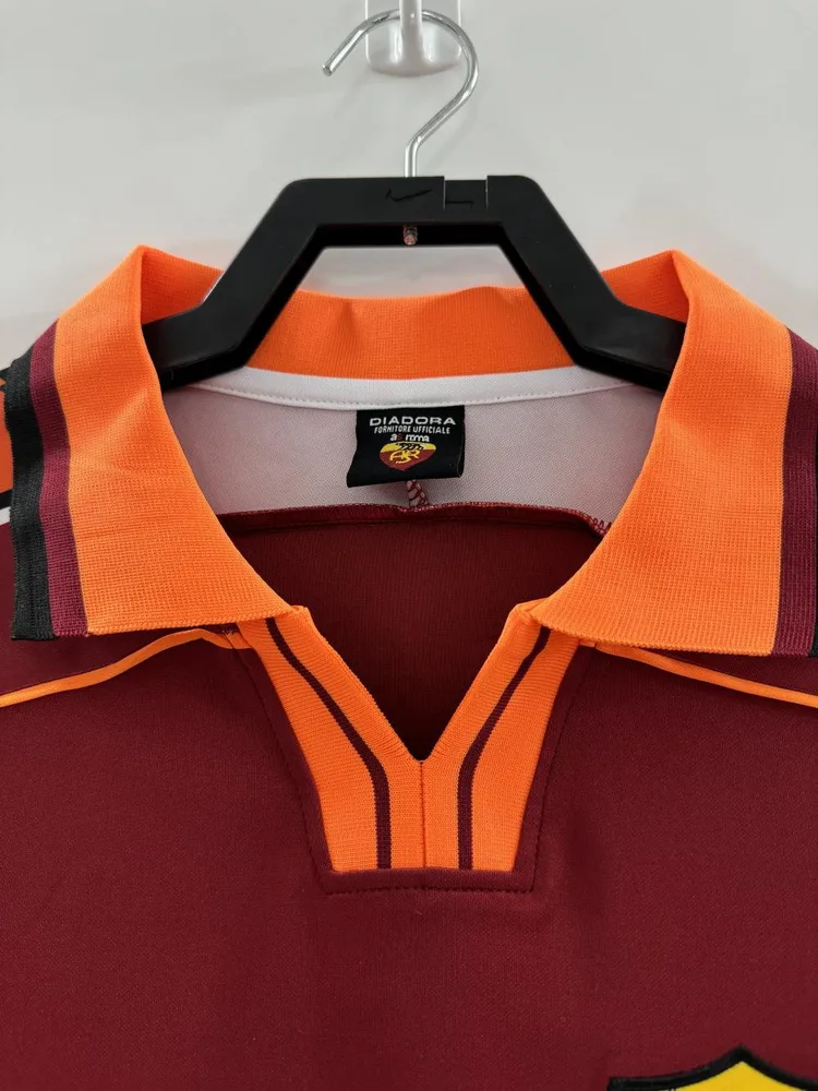 AS Roma 1998-1999 Retro Roma Home Soccer Jersey 1998/1999 — 3