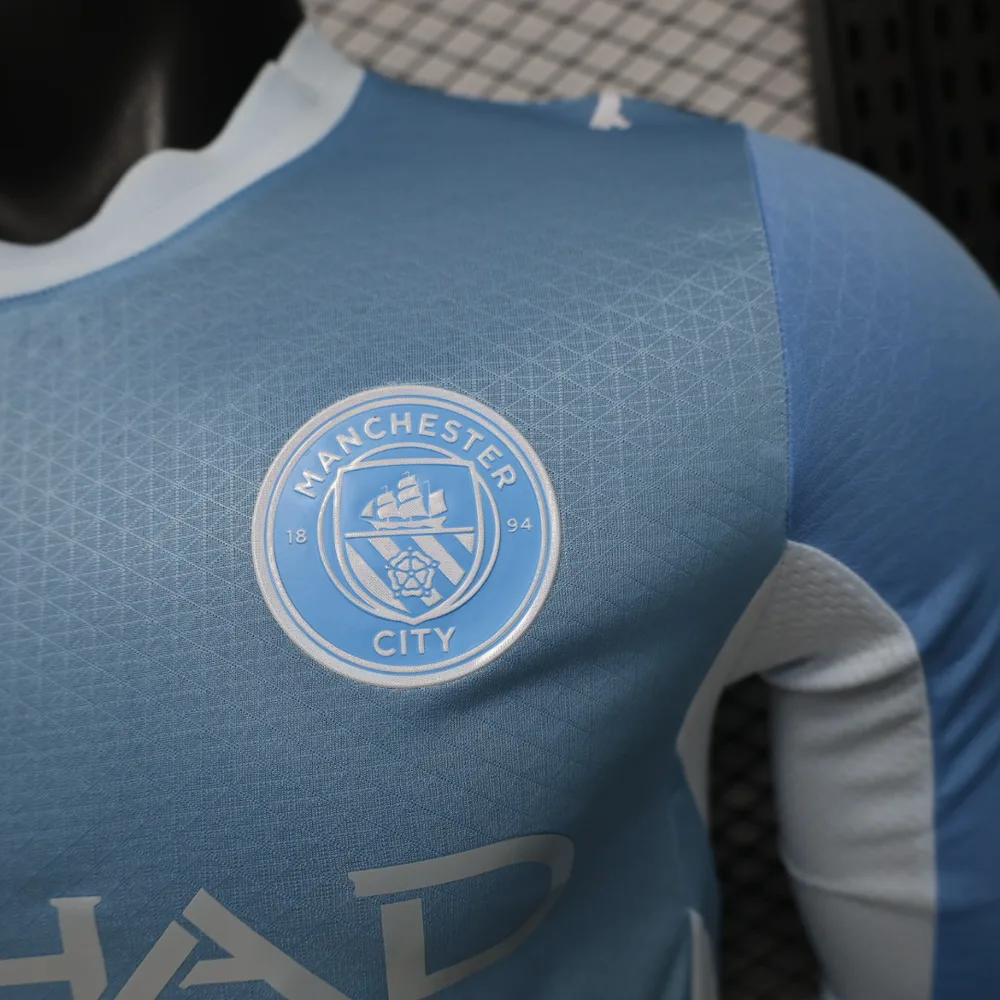 Manchester City 2026/2027 Long Sleeve Player Version Manchester City Home Football Jersey 2026/27 — 6