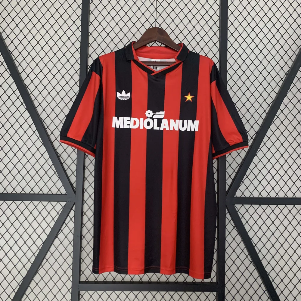 AC Milan 1990/1991 Retro AC Milan Local Camiseta de fútbol 1990/1991