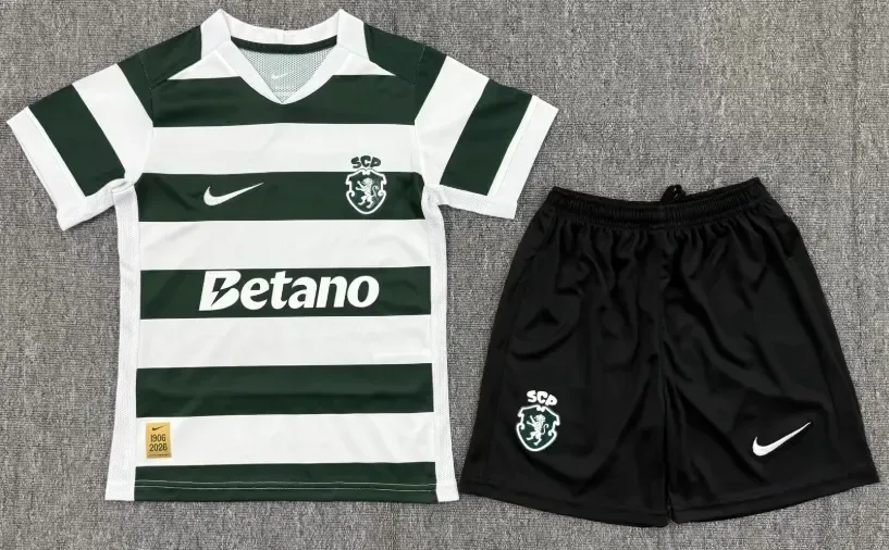 Sporting Lisbon 2026/2027 Sporting Lisbon Home Football Jersey Shirt Kids Size 2026/27