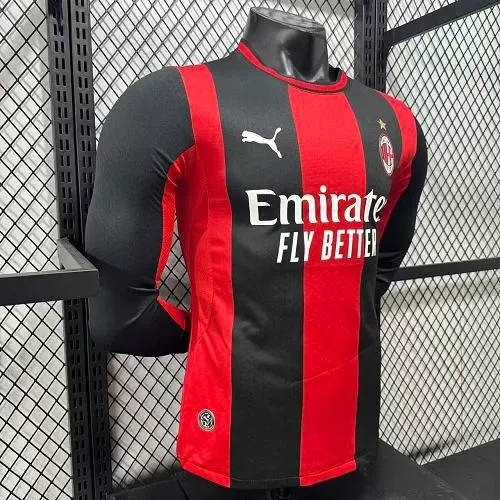 AC Milan 2026/2027 Long Sleeve Player Version AC Milan Home Football Shirt 2026/27 — 3