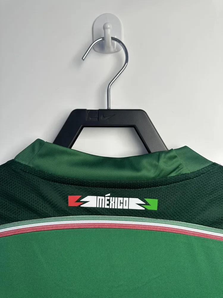 Mexico 2014 Retro Mexico Home Soccer Jersey 2014 — 4