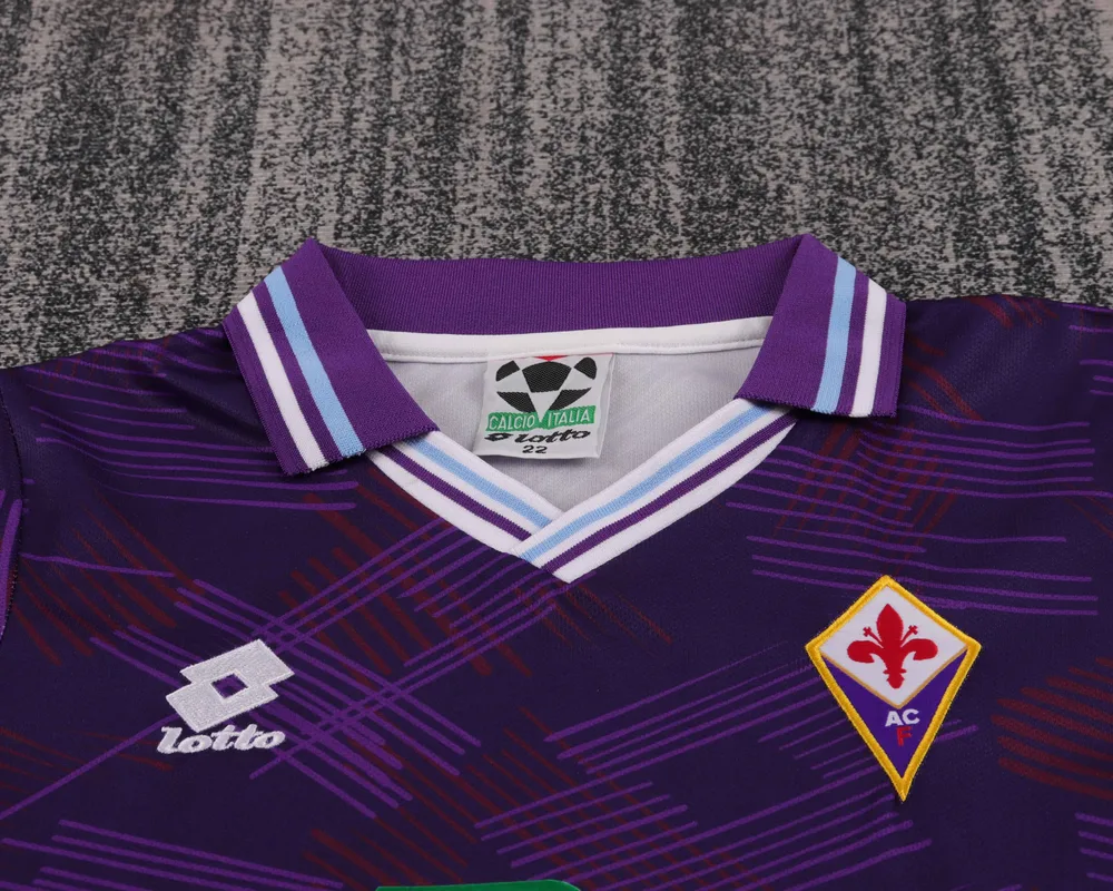 Fiorentina 1992-1993 Retro Fiorentina Local Camiseta de fútbol Talla infantil 1992/1993 — 2