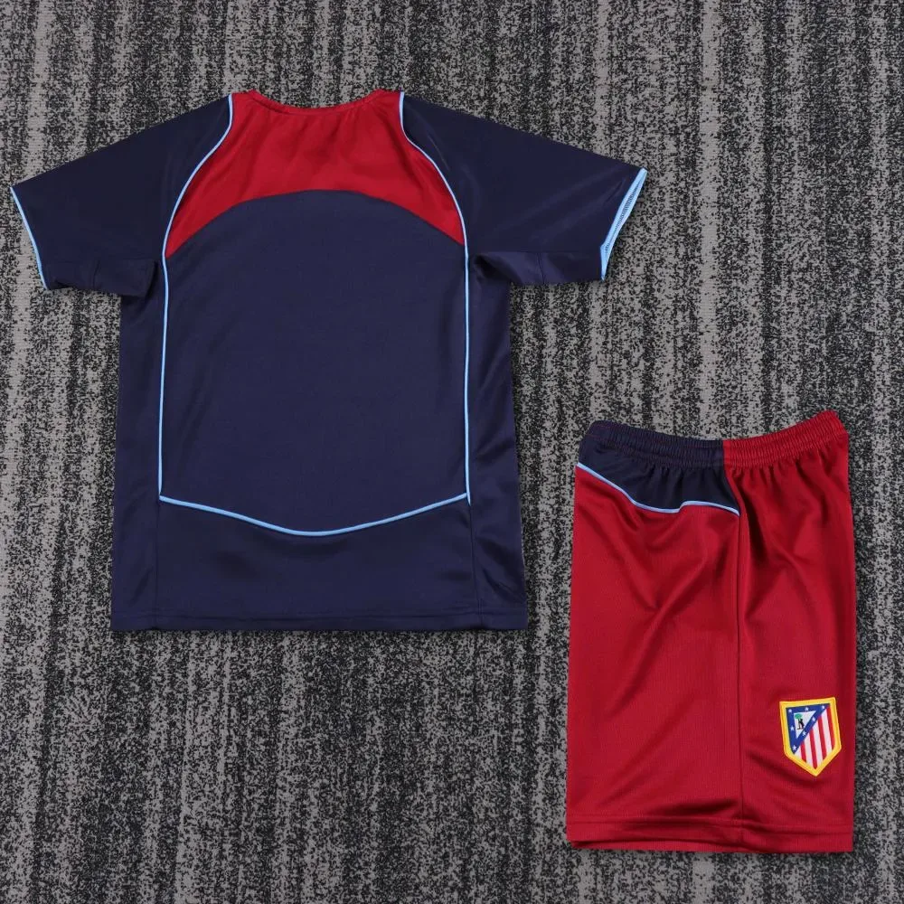 Atlético Madrid 2004-2005 Retro Atletico Madrid Away Football Jersey Kids Size 2004/2005 — 2