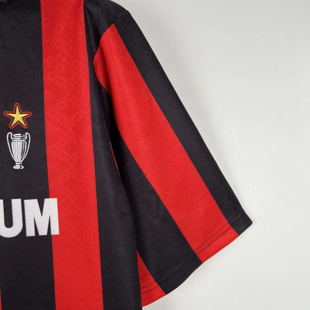 AC Milan 1989/1990 Retro AC Milan Home Football Shirt 1989/1990 — 7