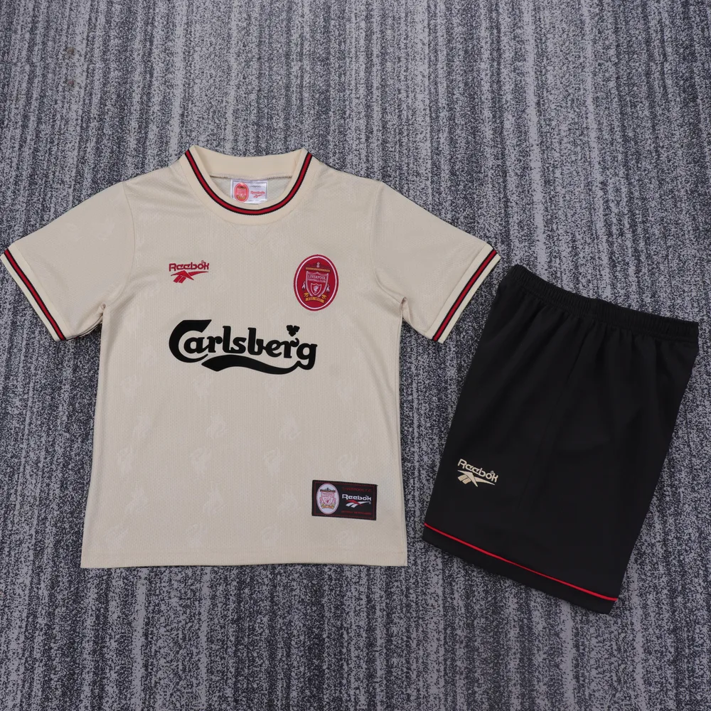Liverpool 1996-1997 Retro Liverpool Visitante Camiseta de fútbol Talla infantil 1996/1997