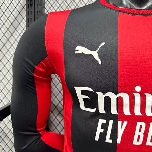 AC Milan 2026/2027 Long Sleeve Player Version AC Milan Home Football Shirt 2026/27 — 5
