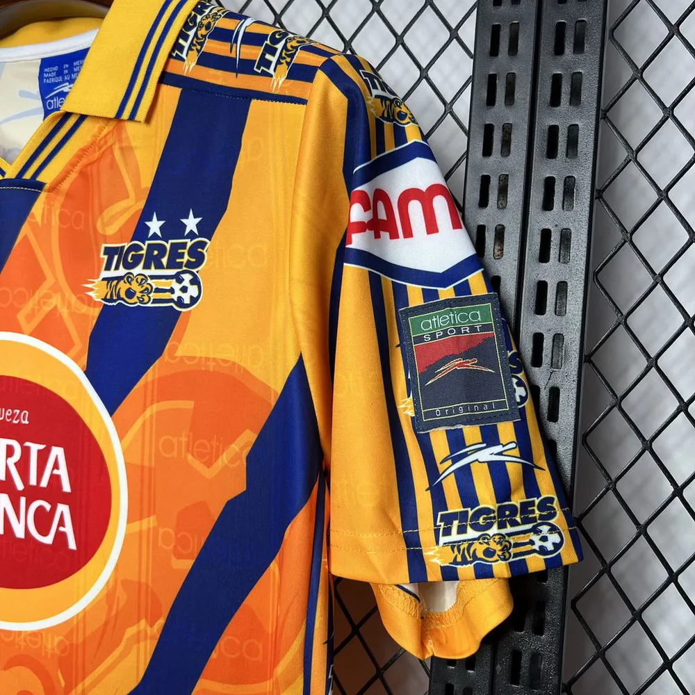 Tigres 1997/1998 Retro Tigres Local Camiseta de fútbol 1997/1998 — 6