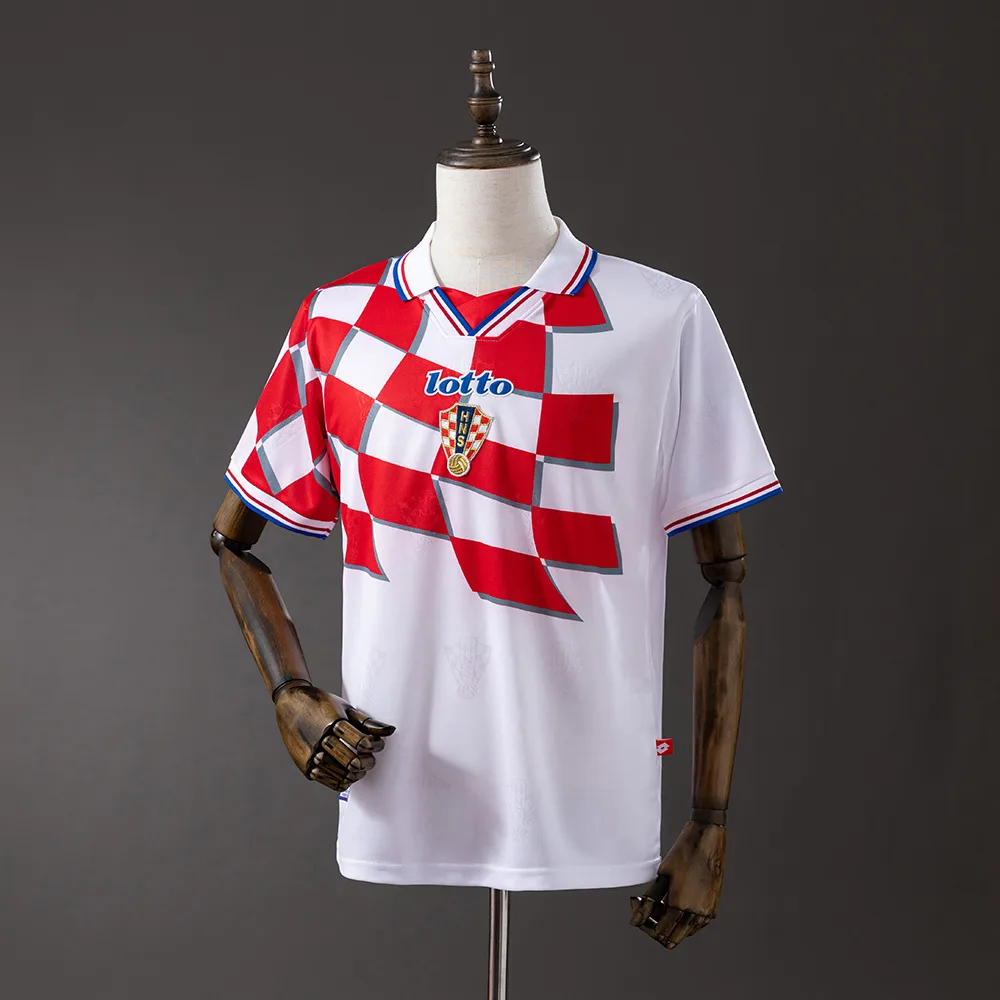 Croatia 1998 Retro Croatia National Team Local Camiseta de fútbol 1998