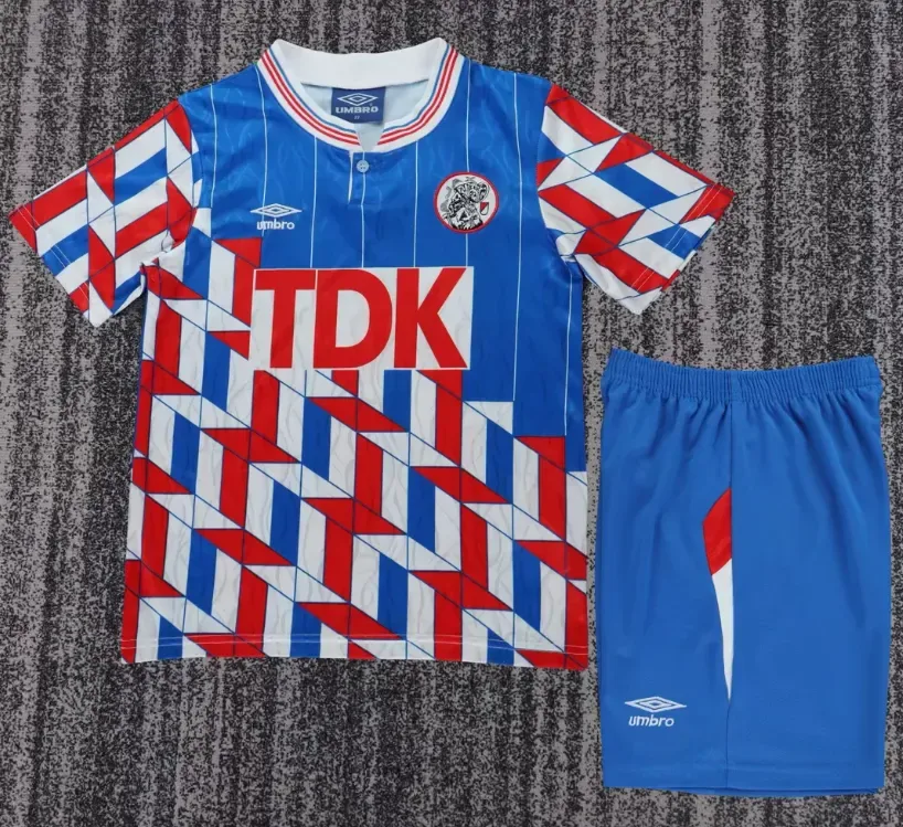 Ajax 1998/1990 Retro Ajax Visitante Camiseta de fútbol Talla infantil 1998/1990