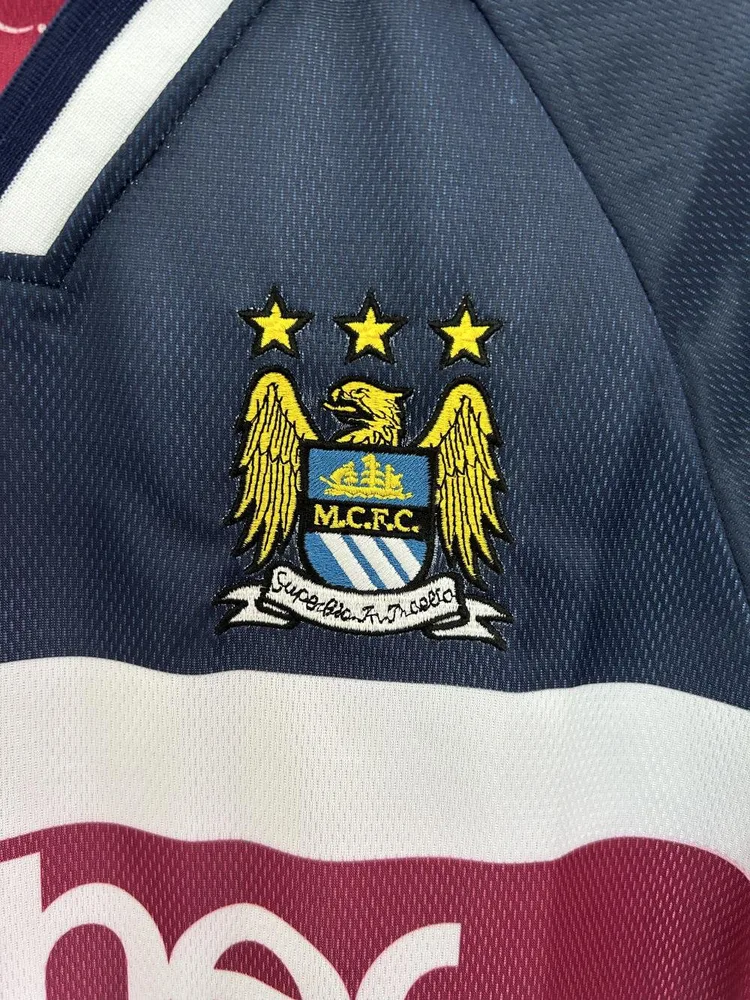 Manchester City 1997-1998 Retro Manchester City Away Football Shirt 1997/1998 — 6