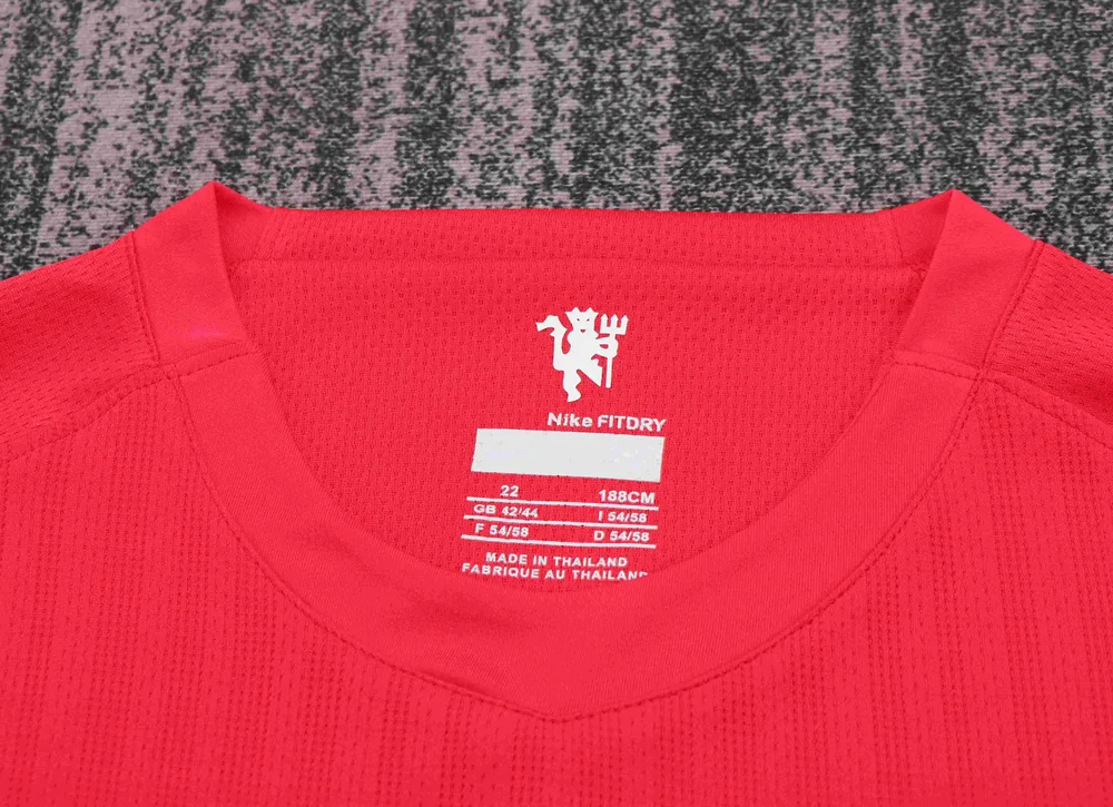 Manchester United 2007/2008 Retro Long Sleeve Manchester United Home Champions League Edition Football Shirt Kids Size 2007/2008 — 3