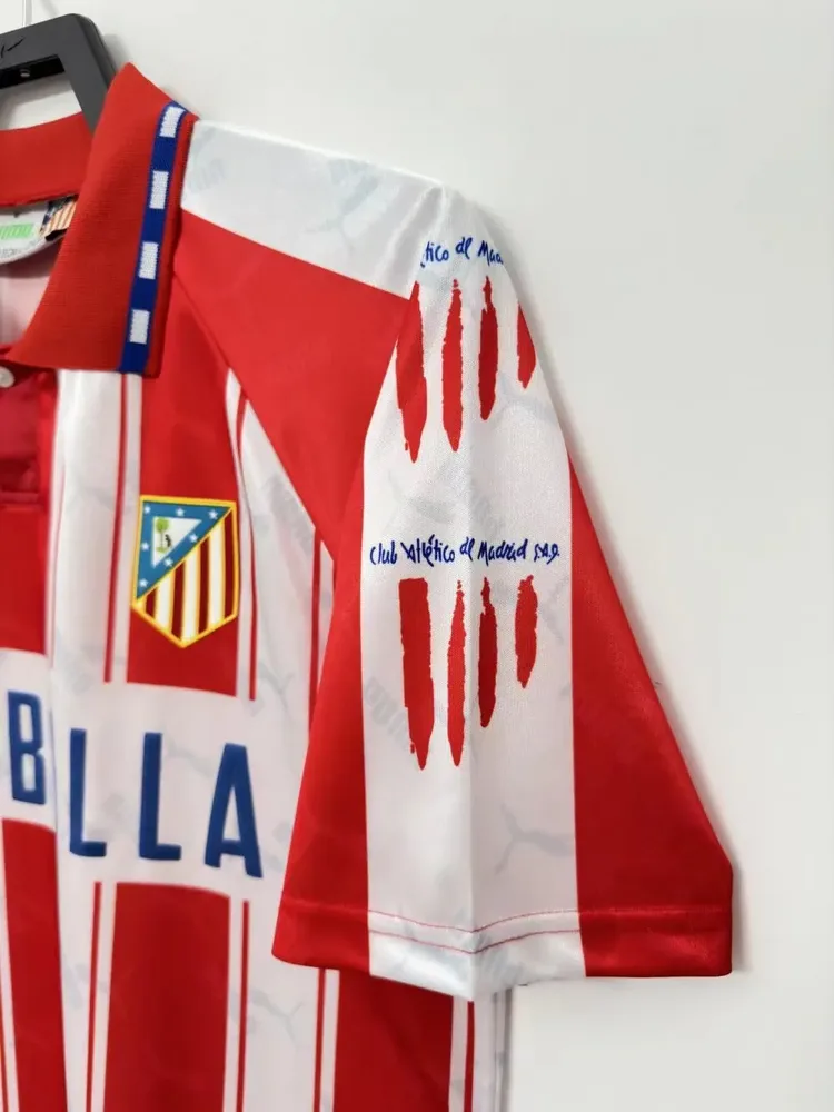 Atlético Madrid 1994/1995 Retro Atletico Madrid Home Soccer Jersey 1994/1995 — 7