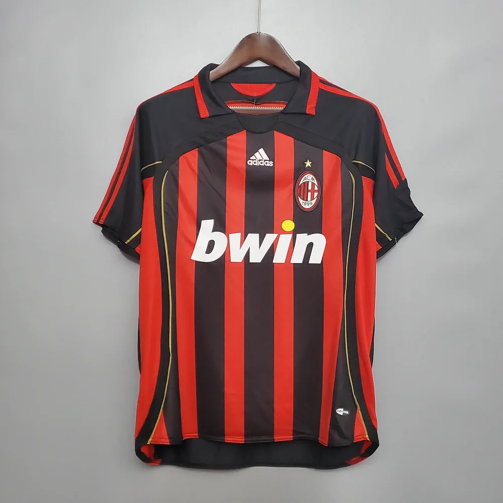 AC Milan 2006/2007 Retro AC Milan Local Camiseta de fútbol 2006/2007