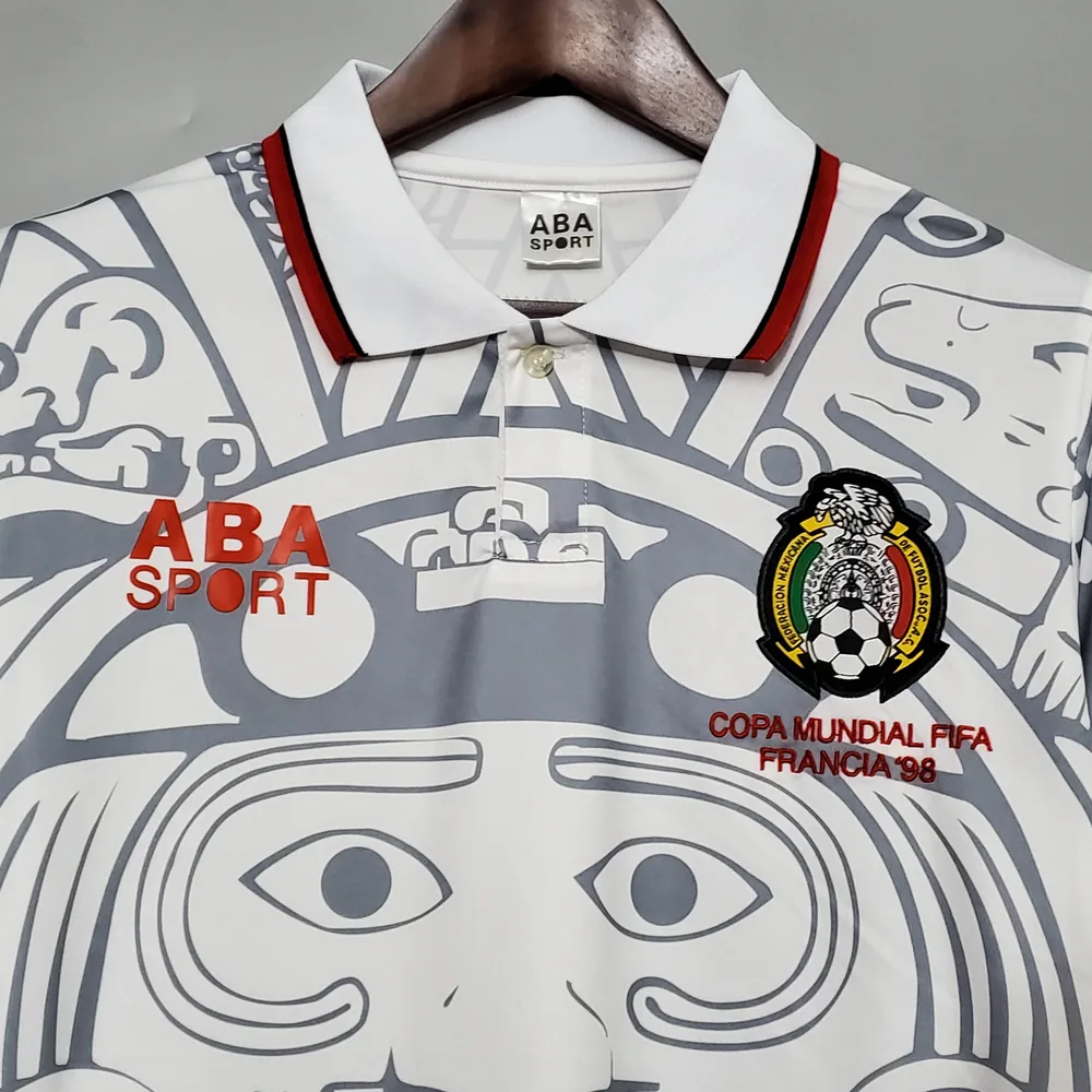 Mexico 1998 Retro Mexico Soccer Jersey Away 1998 — 3
