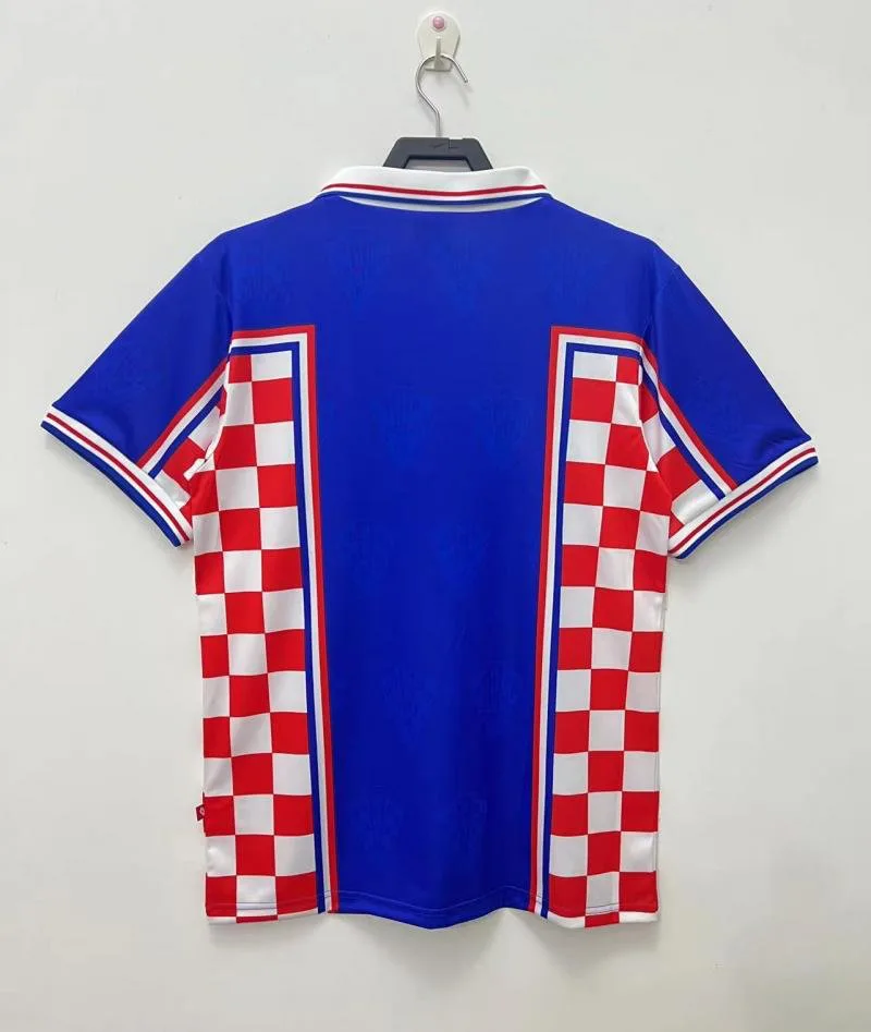 Croatia 1998 Retro Croatia National Team Away Football Shirt 1998 — 2