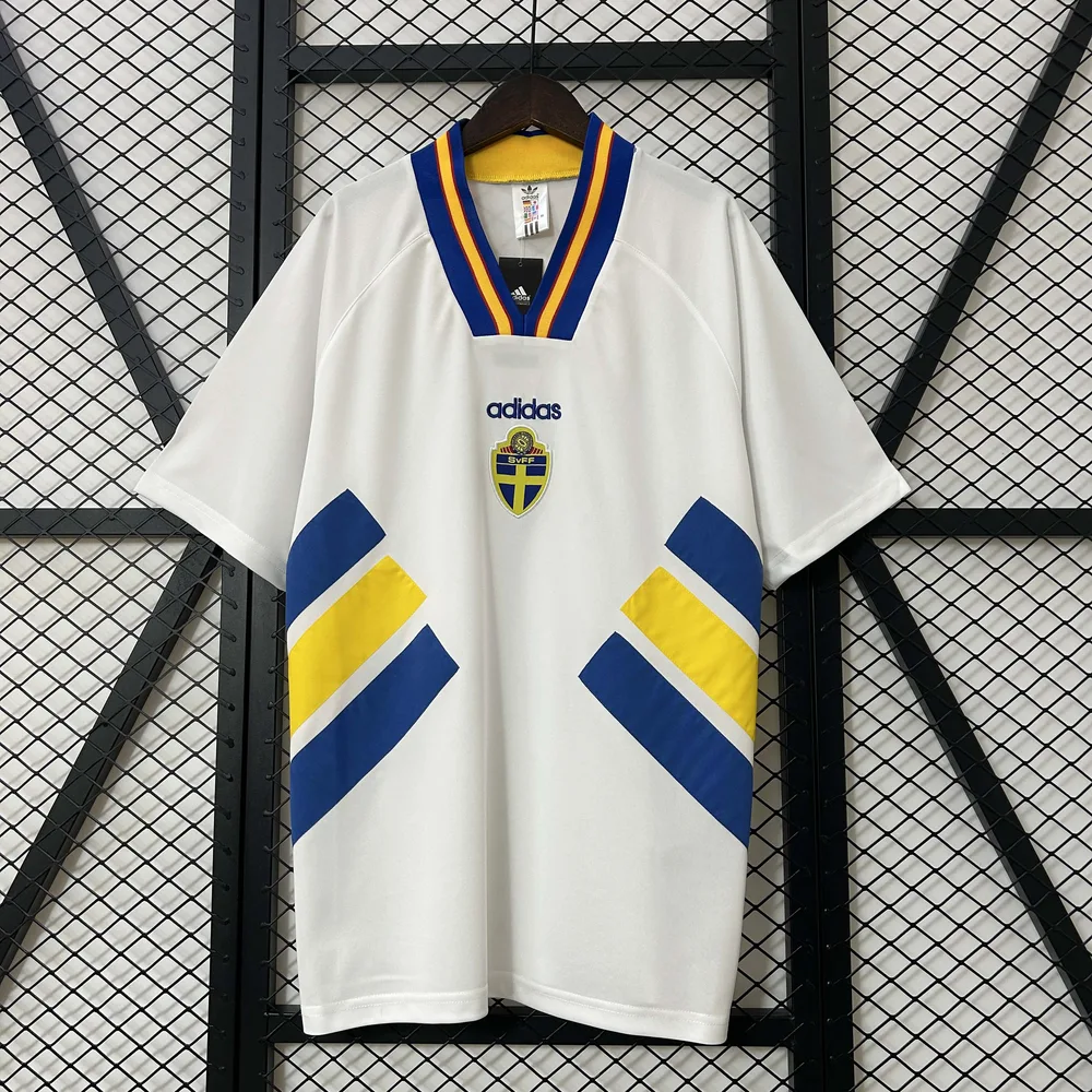 Sweden 1994 Retro Sweden Visitante Camiseta de fútbol 1994