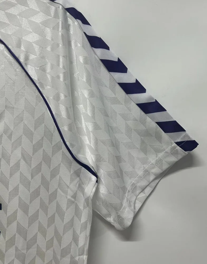 Real Madrid 1986/1987 Retro Real Madrid Home Soccer Jersey 1986/1987 — 7