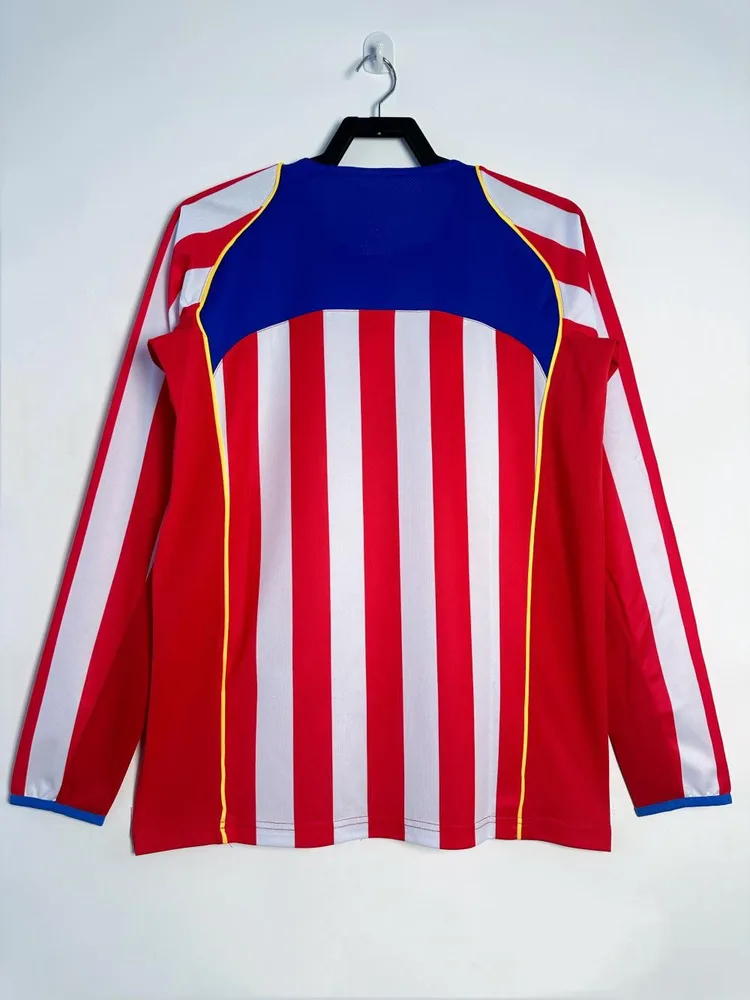 Atlético Madrid 2004/2005 Retro Manga larga Atletico Madrid Local Camiseta de fútbol 2004/2005 — 2