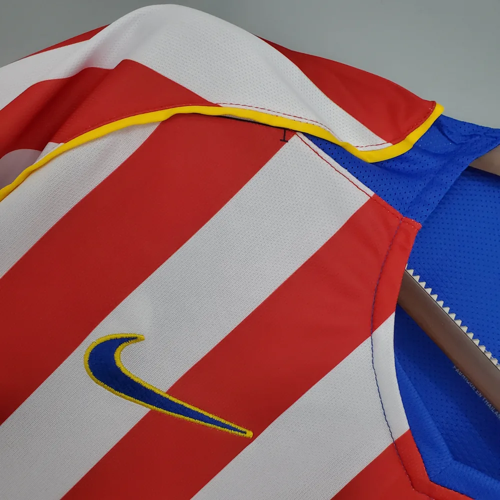 Atlético Madrid 2004/2005 Retro Atletico Madrid Home Soccer Jersey 2004/2005 — 4