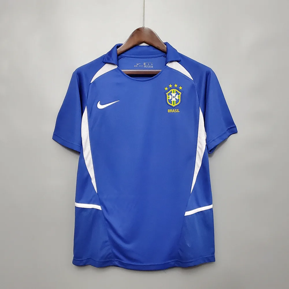 Brazil 2002 Retro Brazil Away Soccer Jersey 2002 — 1