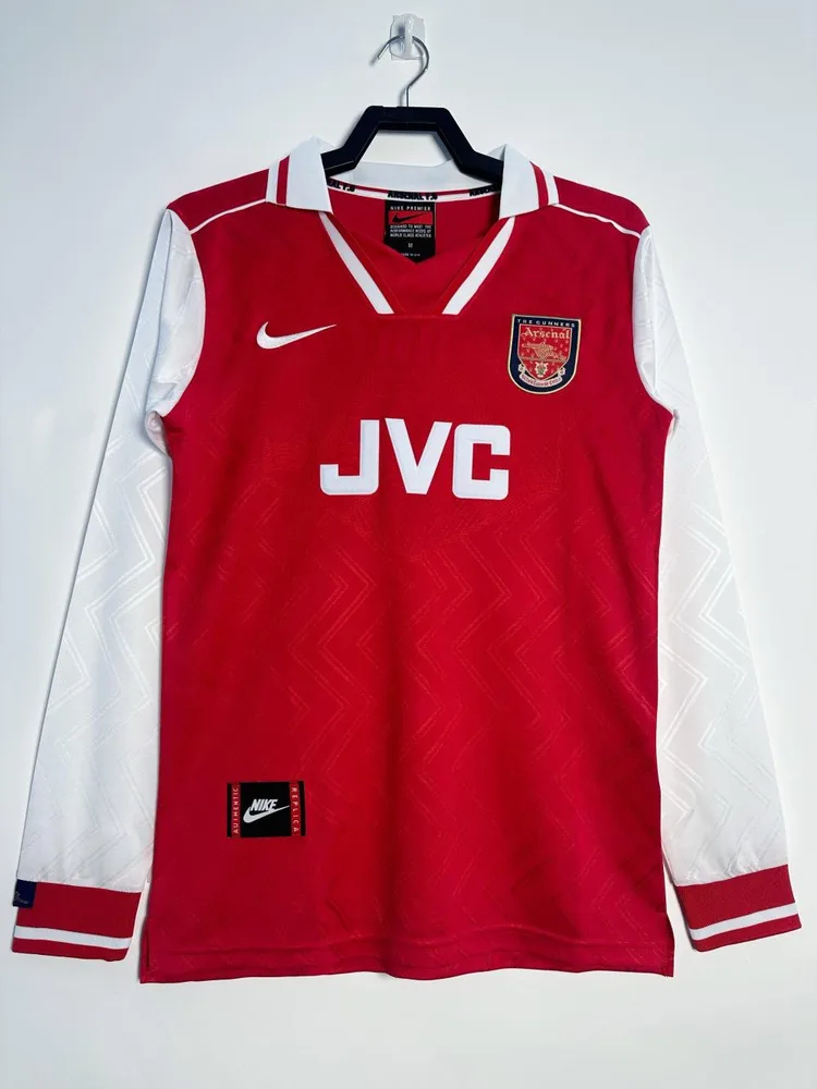 Arsenal 1996-1997 Retro Manga larga Arsenal Local Camiseta de fútbol 1996/1997