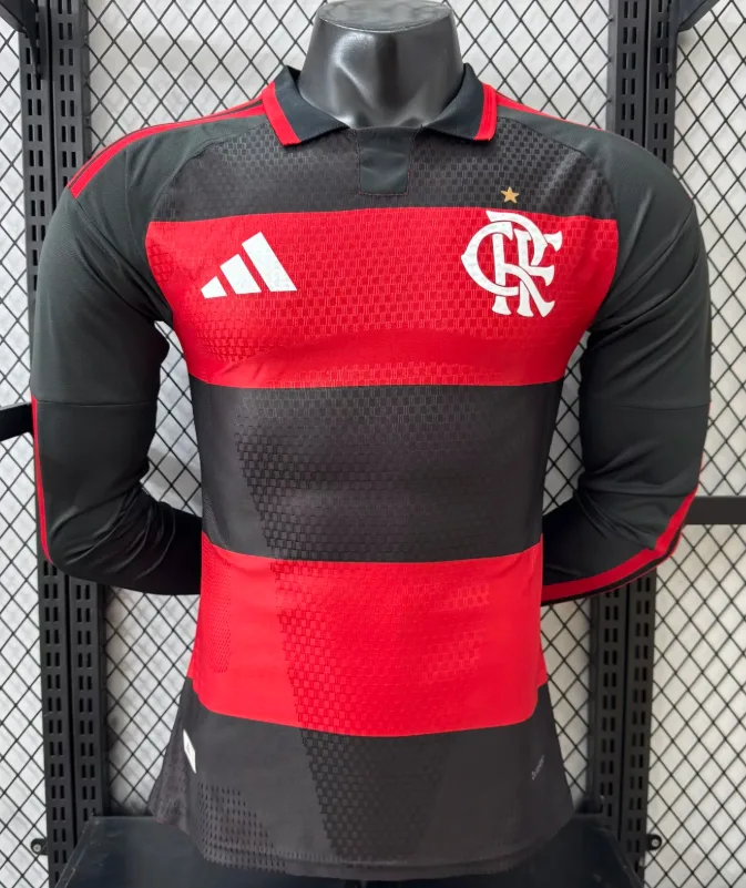 Flamengo 2026/2027 Long Sleeve Player Version Flamengo Home Jersey 2026/27